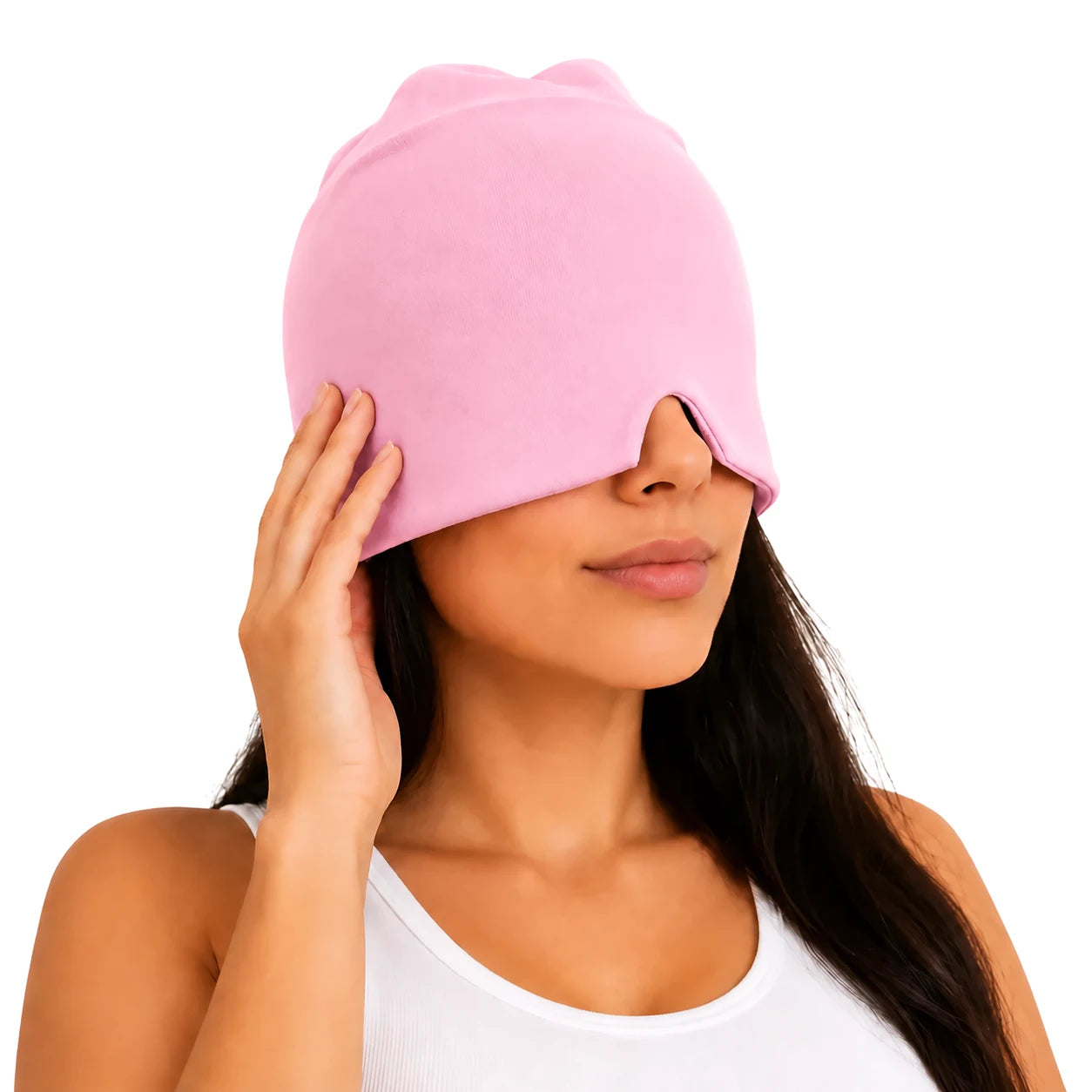 Gorro Antimigrañas 360°: Frío, presión suave y descanso alivio en minutos