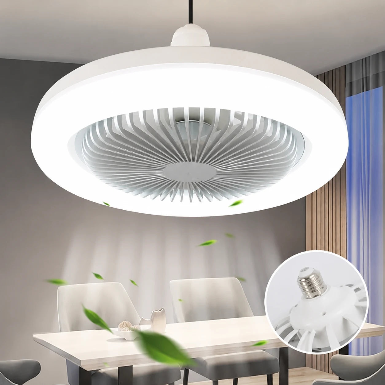 VentiLux® | Ventilador y Lampara 2 en 1 | Sin cableado ni instalaciones complejas