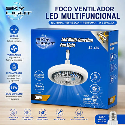 VentiLux® | Ventilador y Lampara 2 en 1 | Sin cableado ni instalaciones complejas