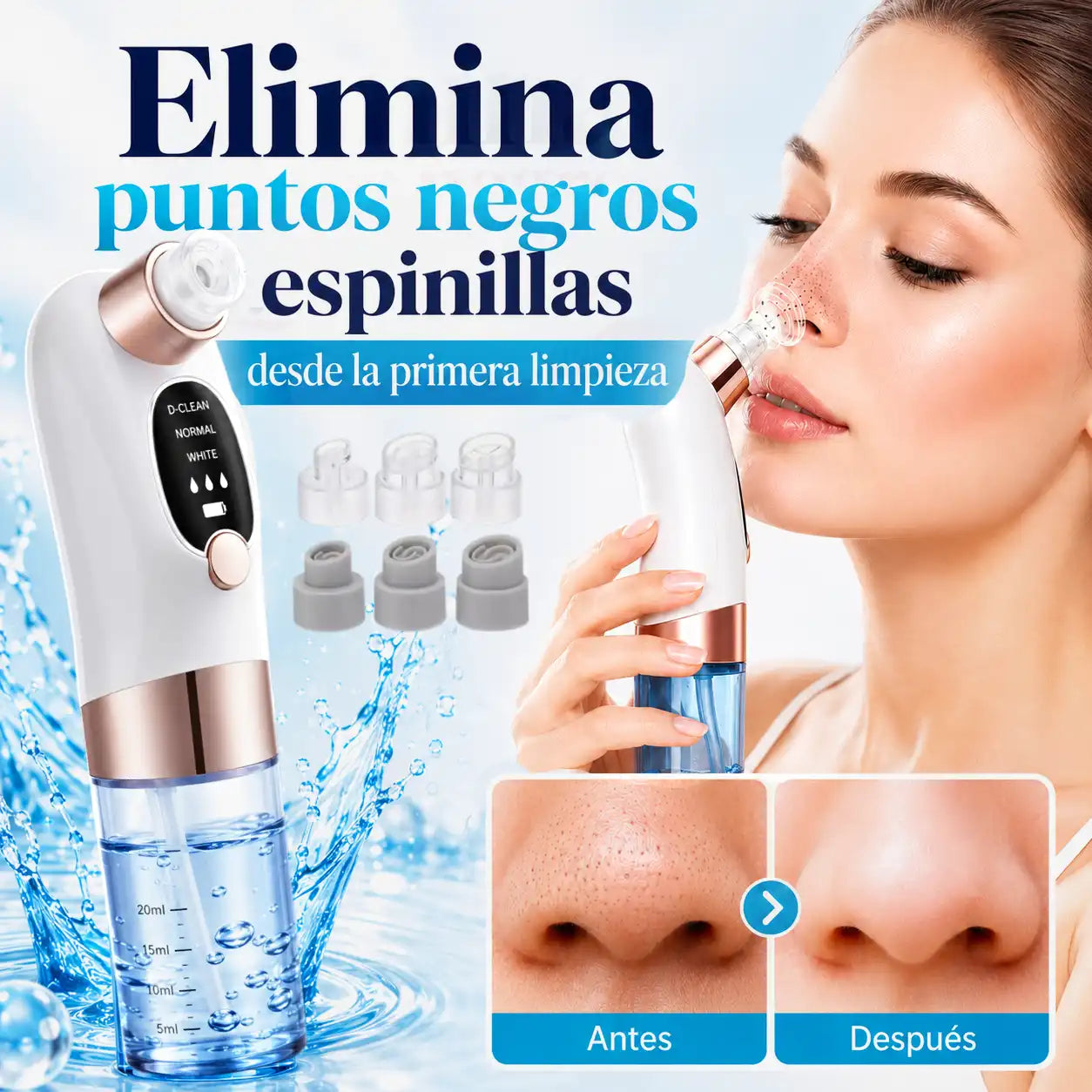 Micro Bubble Pro: Elimina Puntos Negros y Espinillas en minutos ✨