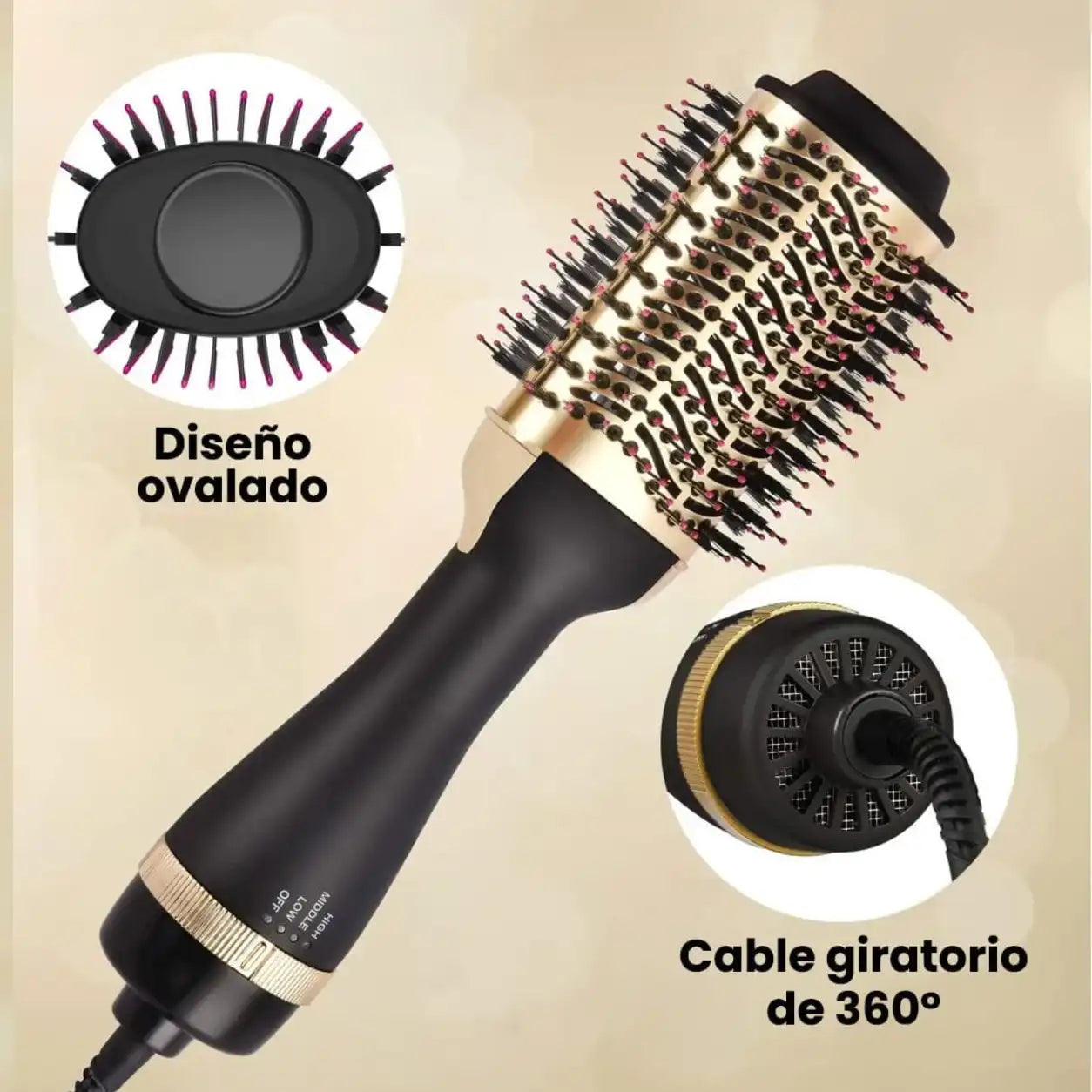 CEPILLO SECADOR KERATIN 3D PRO | Cabello Liso y sin Frizz en minutos ✨