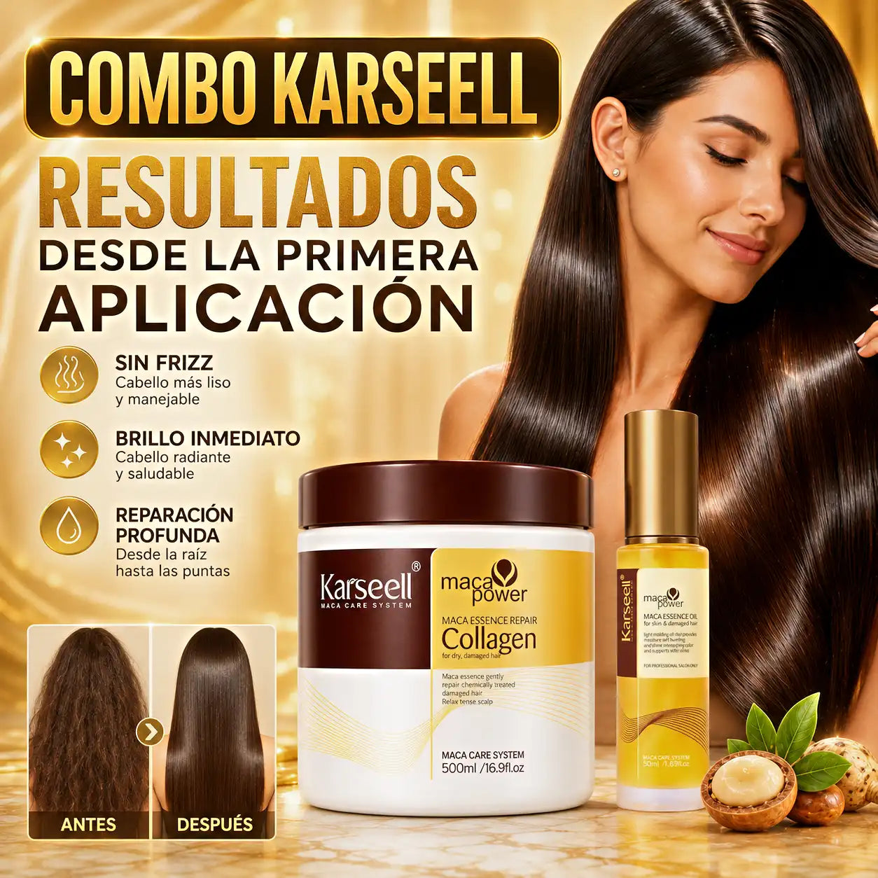 COMBO KARSEELL ORIGINAL | EL SECRETO PARA UN CABELLO DE ENSUEÑO✨